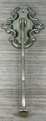 Vintage Original Solid Brass Wall Mount Folding Arm Coat Hanger 9” Arm
