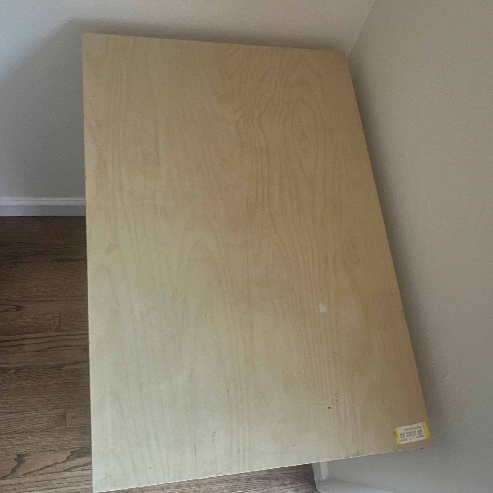 Light Wood Computer Desk Beige/White w/ Keyboard Tray, Freestanding, Assembly gallery