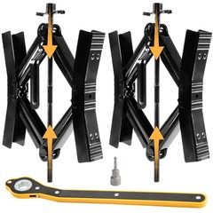 Camper Wheel Chock Stabilizer 2 Sets, Double Speed Heavy Duty Truck RV Tire Scis