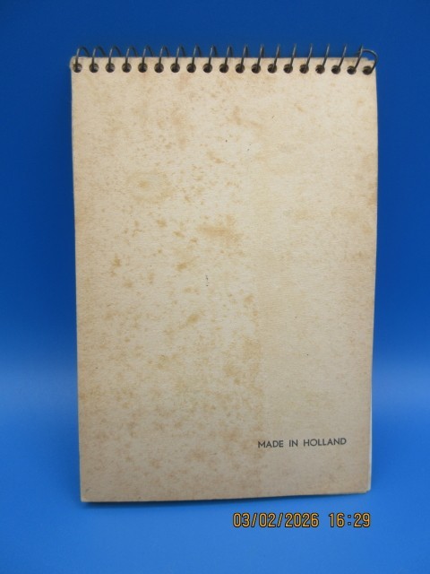 Vintage Spiral Bound Notebook with Nostalgic Scene of Young Girl Blue Dress gallery