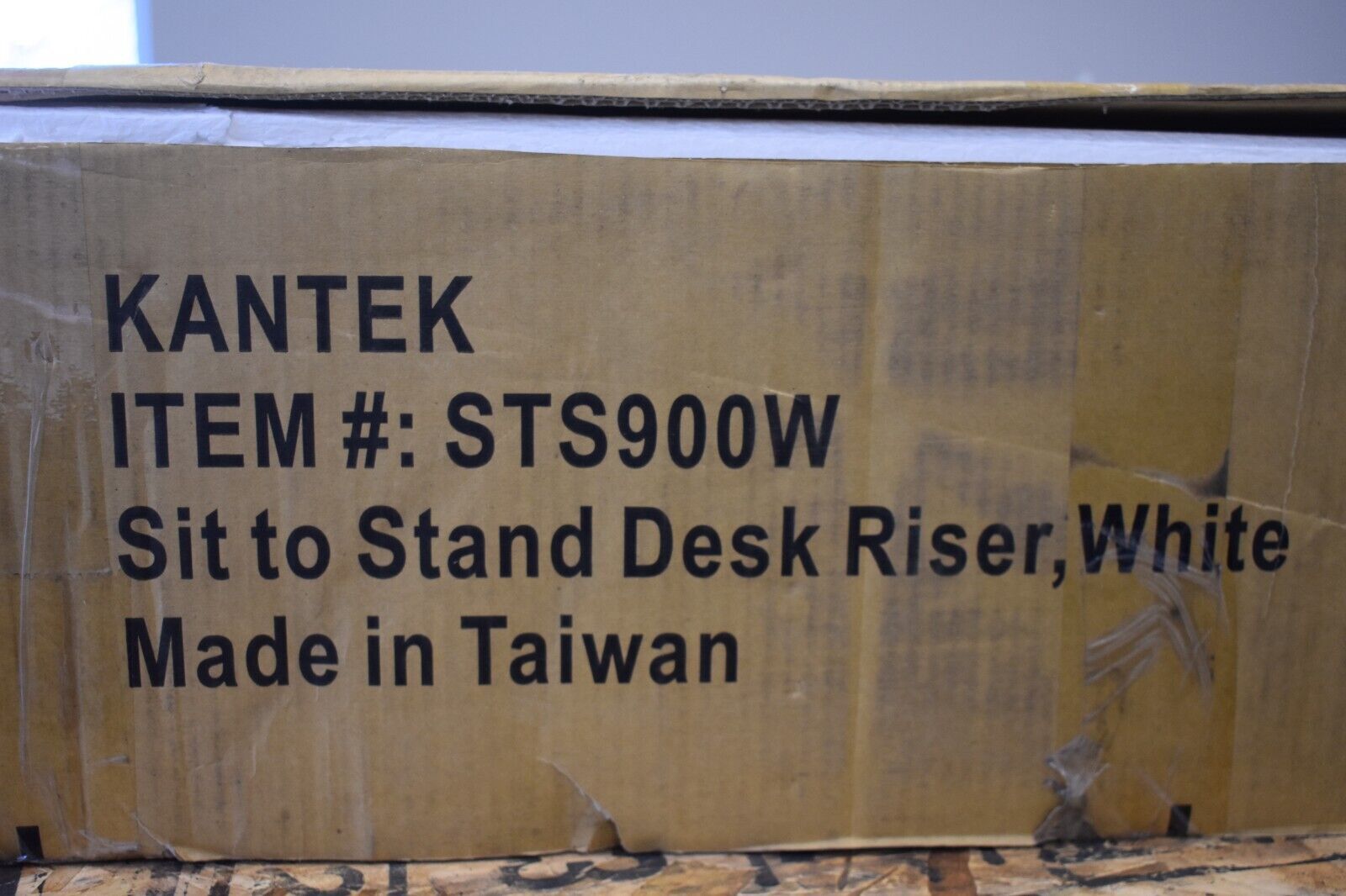 Kantek STS900W Sit-To-Stand Desk Riser Adjustable Height 35"x24"x5-1/4" White gallery