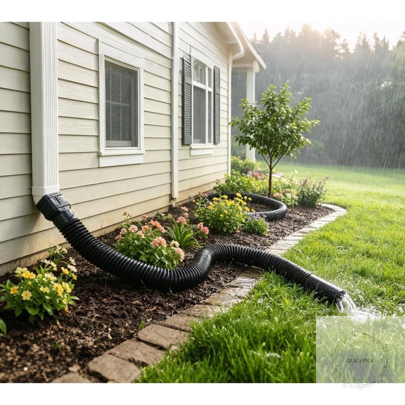 7ft Long Gutter Downspout Extensions, 3.1" OD Downspout Extender Drainage Pipe gallery
