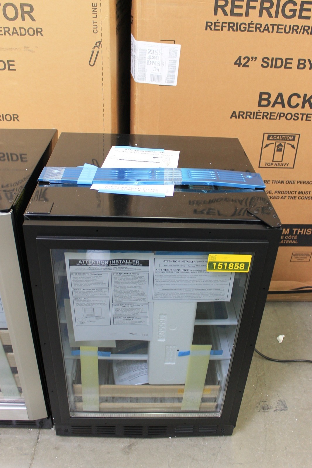 GE Monogram ZDBI240HII 24" Panel Ready Compact Beverage Center NOB #151858 BP gallery