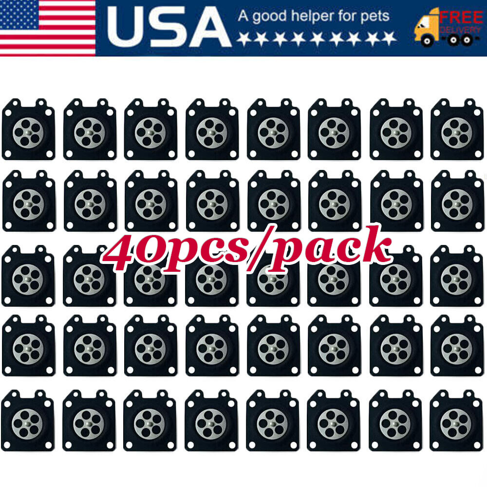 40pcs Carburetor Metering Diaphragm Gasket Carb For Walbro 95-526-9 95-526 Parts gallery