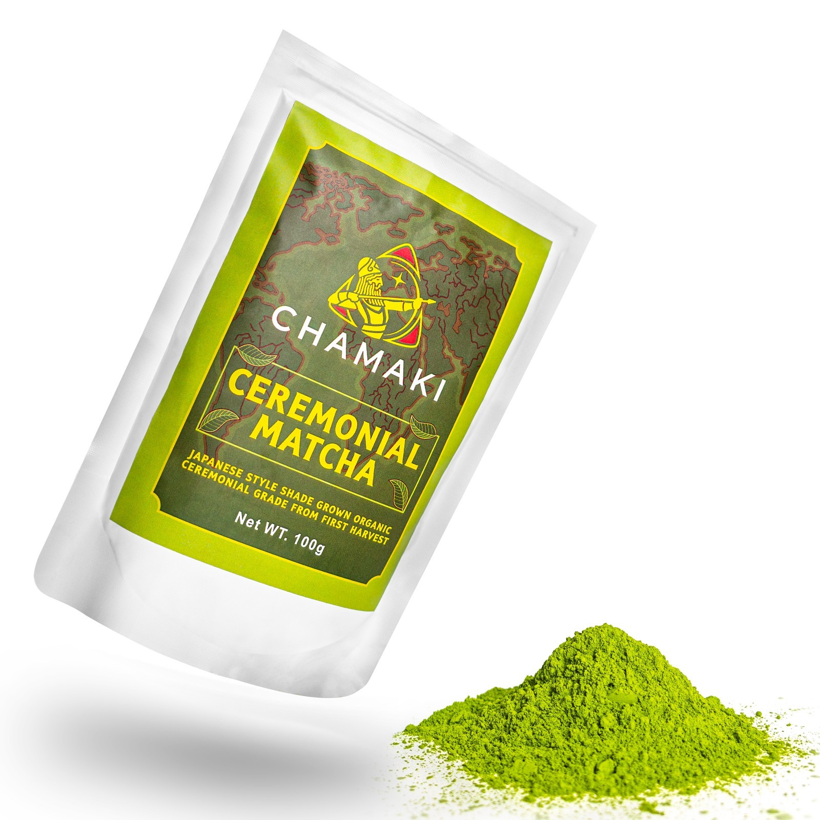 Chamaki Ceremonial Matcha Powder-First Harvest Japanese Style Organic 100g gallery