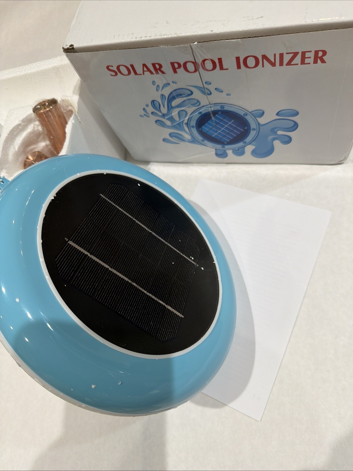 Solar Pool Ionizer Chlorine-Free Sun Shock & Water Purifier Up to 45,000 Gal New gallery