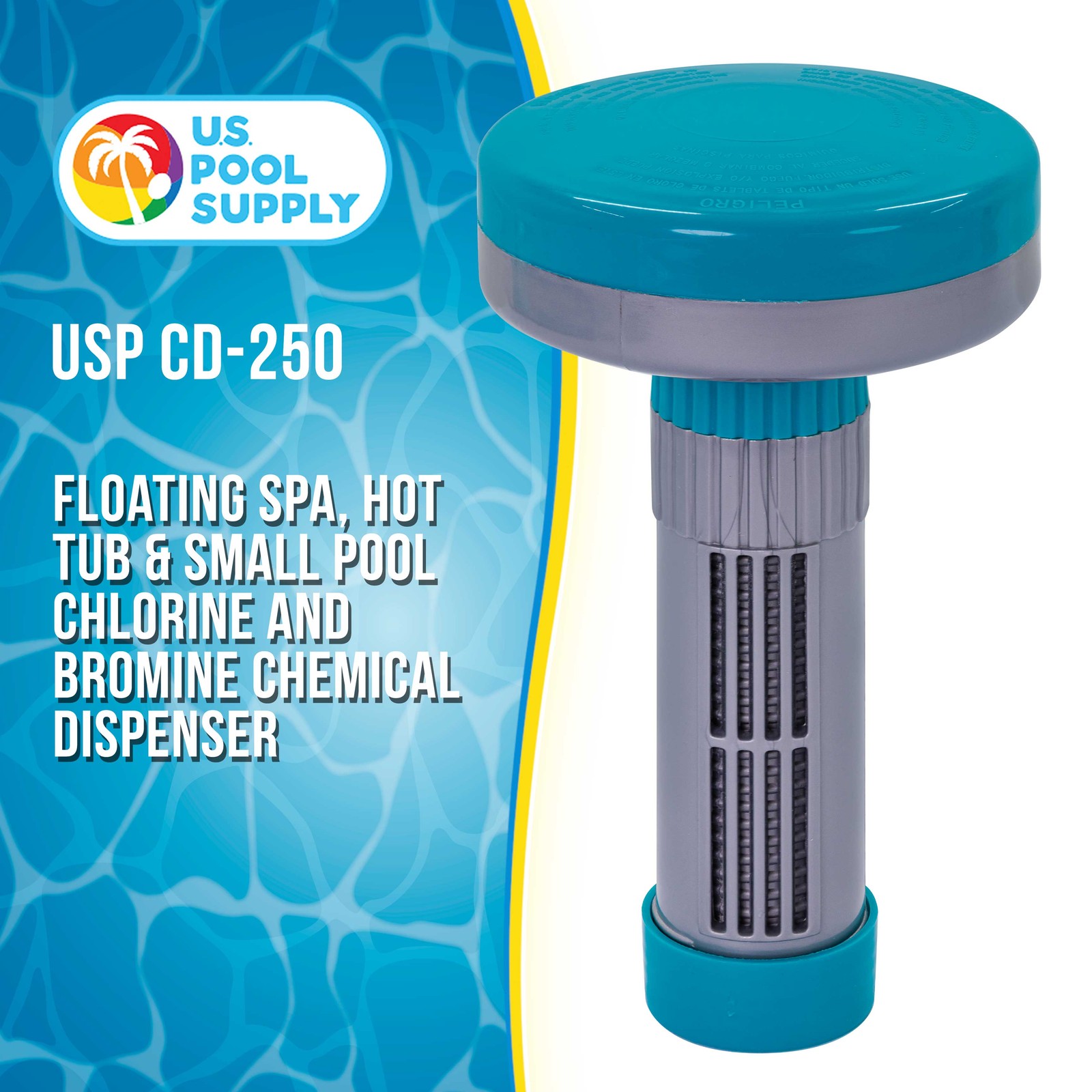 U.S. Pool Supply Floating Spa, Hot Tub, Pool Chemical Dispenser, 13 Settings gallery