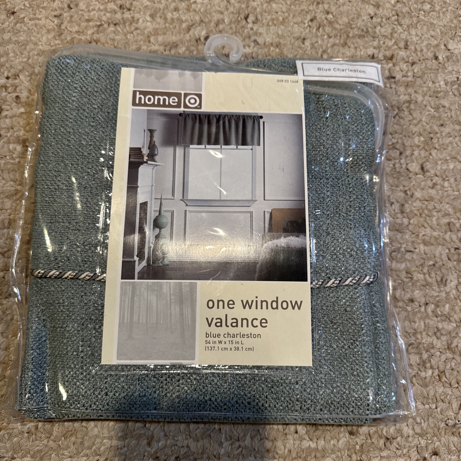 Target Home Window Valance - 54 X 16 inches Long - Blue Charleston NEW gallery
