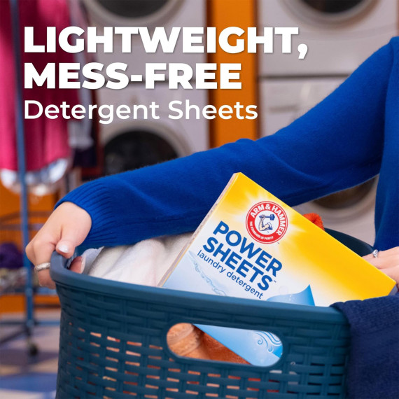 Arm & Hammer Power Sheets Laundry Detergent (35 Count, Fresh Breeze) gallery