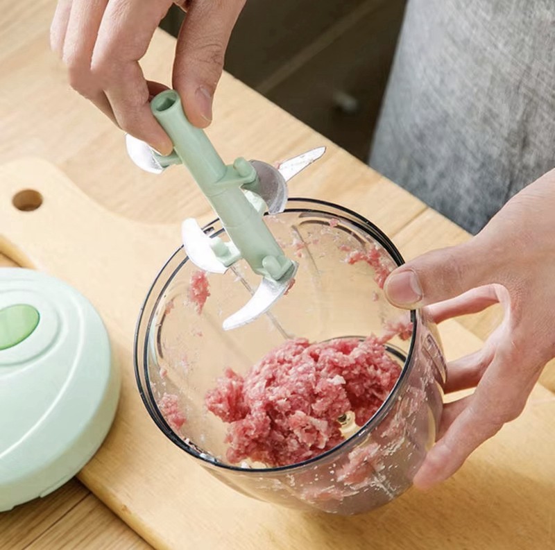 Multi-Functional Food Chopper Vegetable Fruit Slicer Onion Dicer 16OZ Container gallery