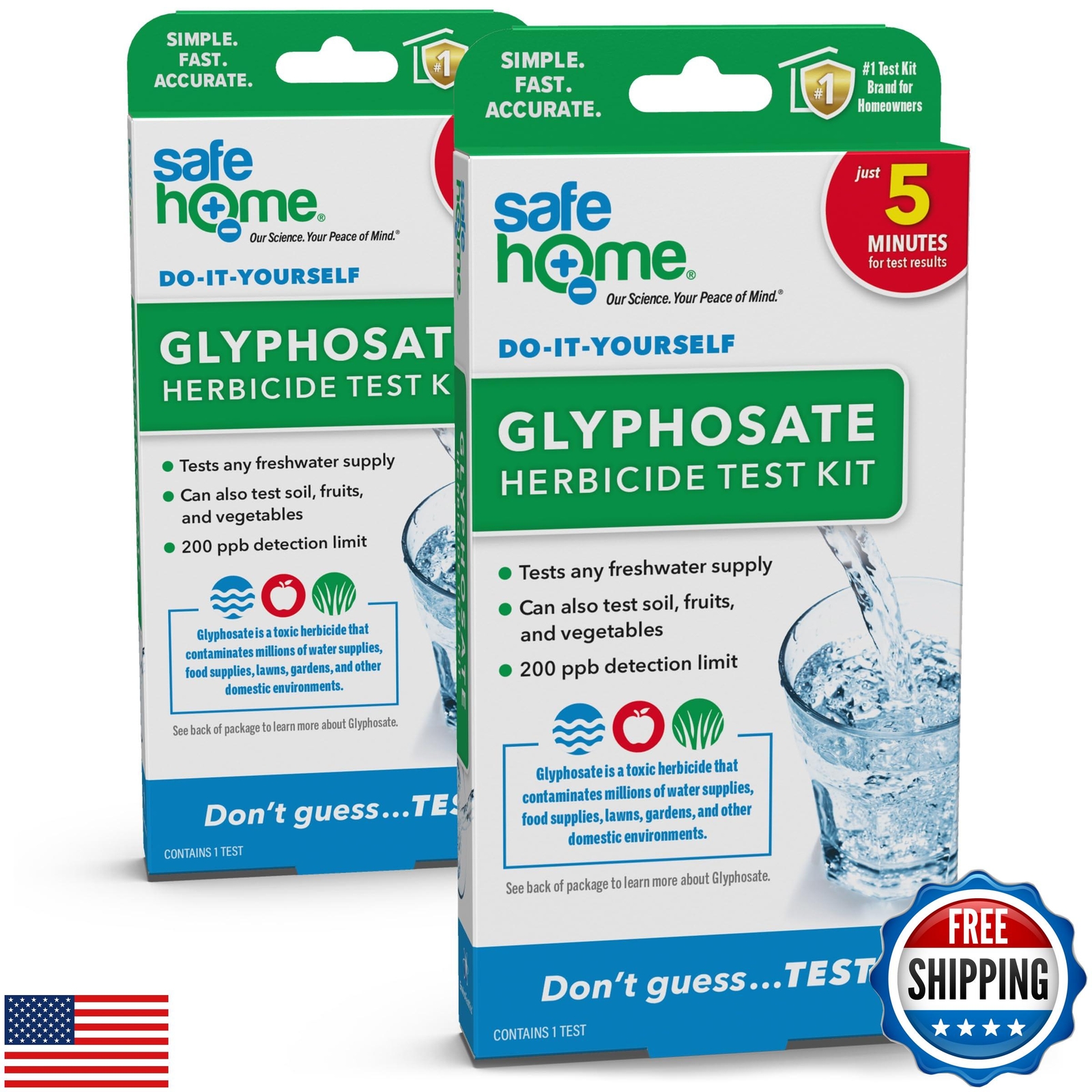Safe Home® DIY Glyphosate Test Kit – Test for Toxic Herbicide (Glyphosate) in gallery