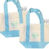 Trader Joe’s 2026 Mini Canvas Pastel 2 Reusable Tote Bags Blue- BRAND NEW | US gallery