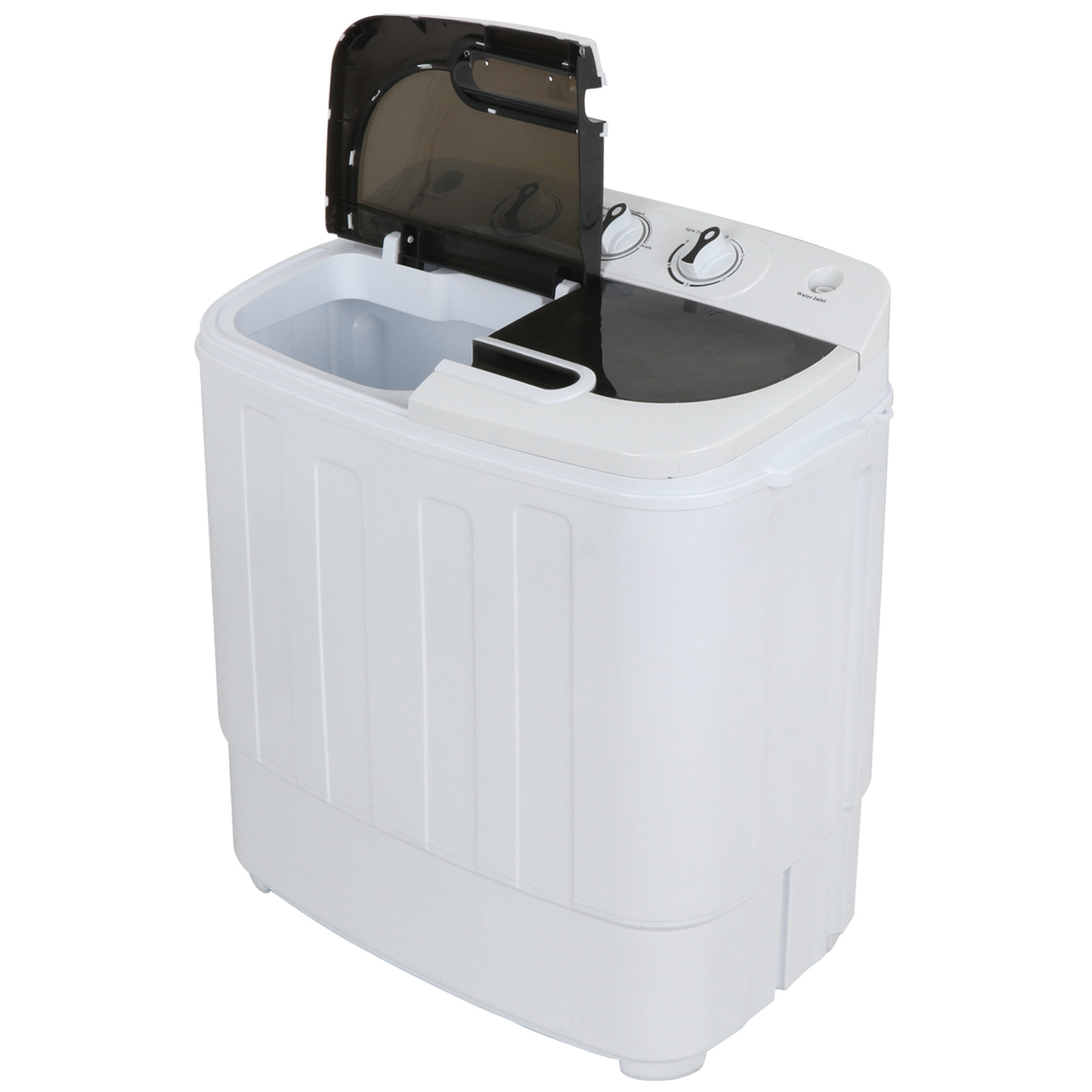 Portable Compact Washer & Dryer with Mini Washing Machine and Spin Dryer, White gallery