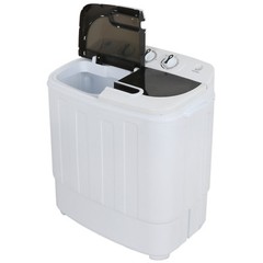 Mini Washing Machine Compact Portable Washer & Dryer with Spin Dryer, White
