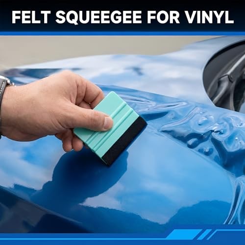 4 Pcs Squeegee for Vinyl, Felt Squeegee Vinyl Felt Vinyls Wrap Tools Smoothing gallery