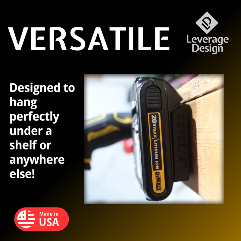 6 / 6 Combo Pack DeWALT 20V 60V Tool & Battery Mounts/Hangers/Holder - BEST FIT! gallery