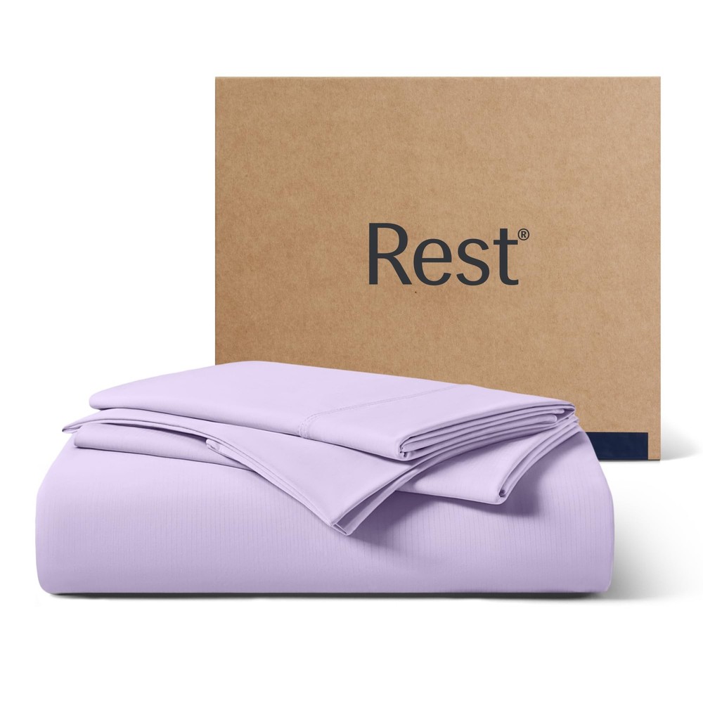 ® Evercool®+ Starter Sheet Set, Twin XL Lavender Breeze, Breathable Bed Sheet...