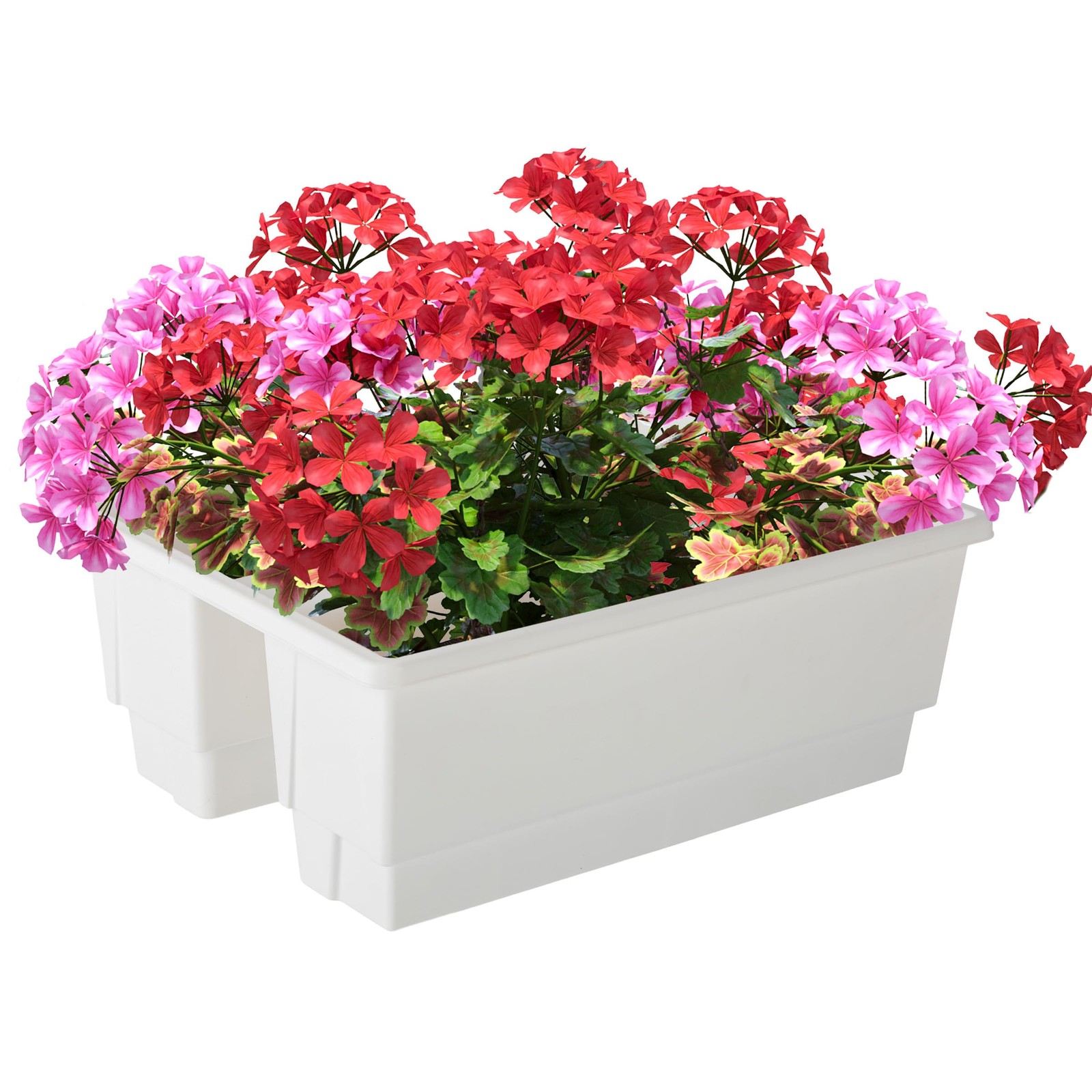 Railing Planter Box 2-Pack - 20.75-Inch Flower Boxes with Removable Drainage gallery