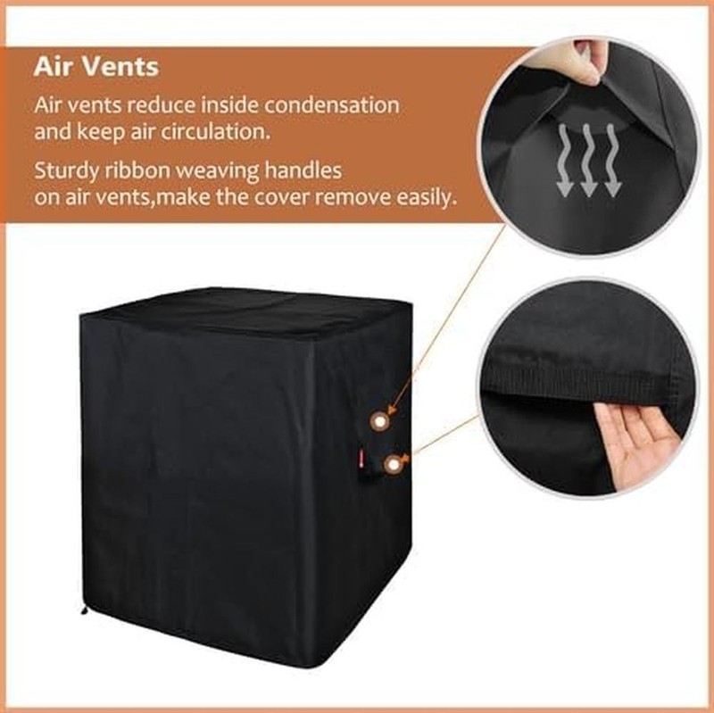 Fire Pit Cover 600D Waterproof for Panovue Chiminea Outdoor Fireplace 32"x23"x40 gallery
