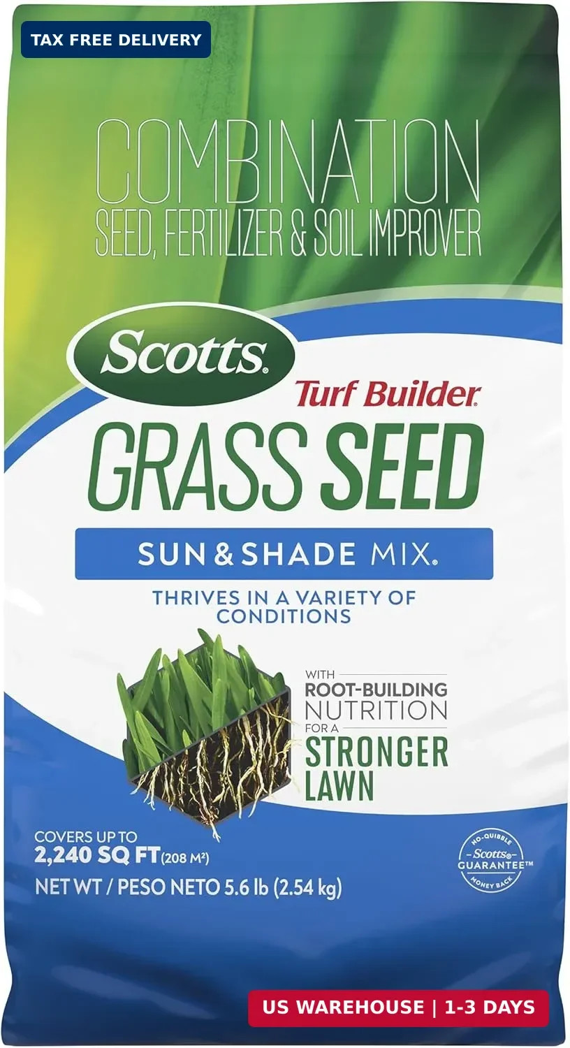 Turf Builder Grass Seed Sun and Shade Mix - Grass Seed Plus Lawn Fertilizer gallery