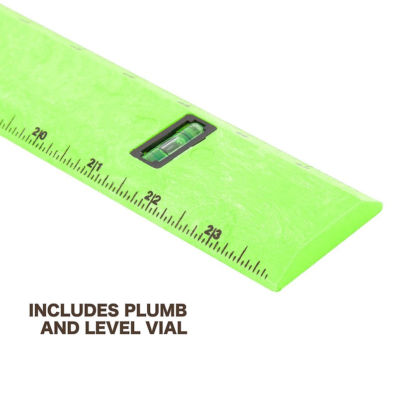 10744 Polystyrene Level Ruler 48", Precision Measuring and Leveling Tool, Plu... gallery