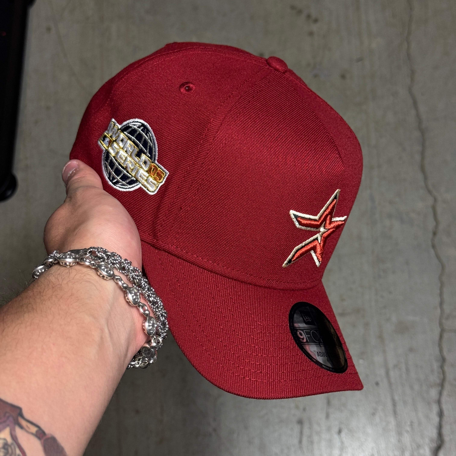NWT Red Houston Astros 2005 World Series New Era 9Forty Adjustable Hat gallery