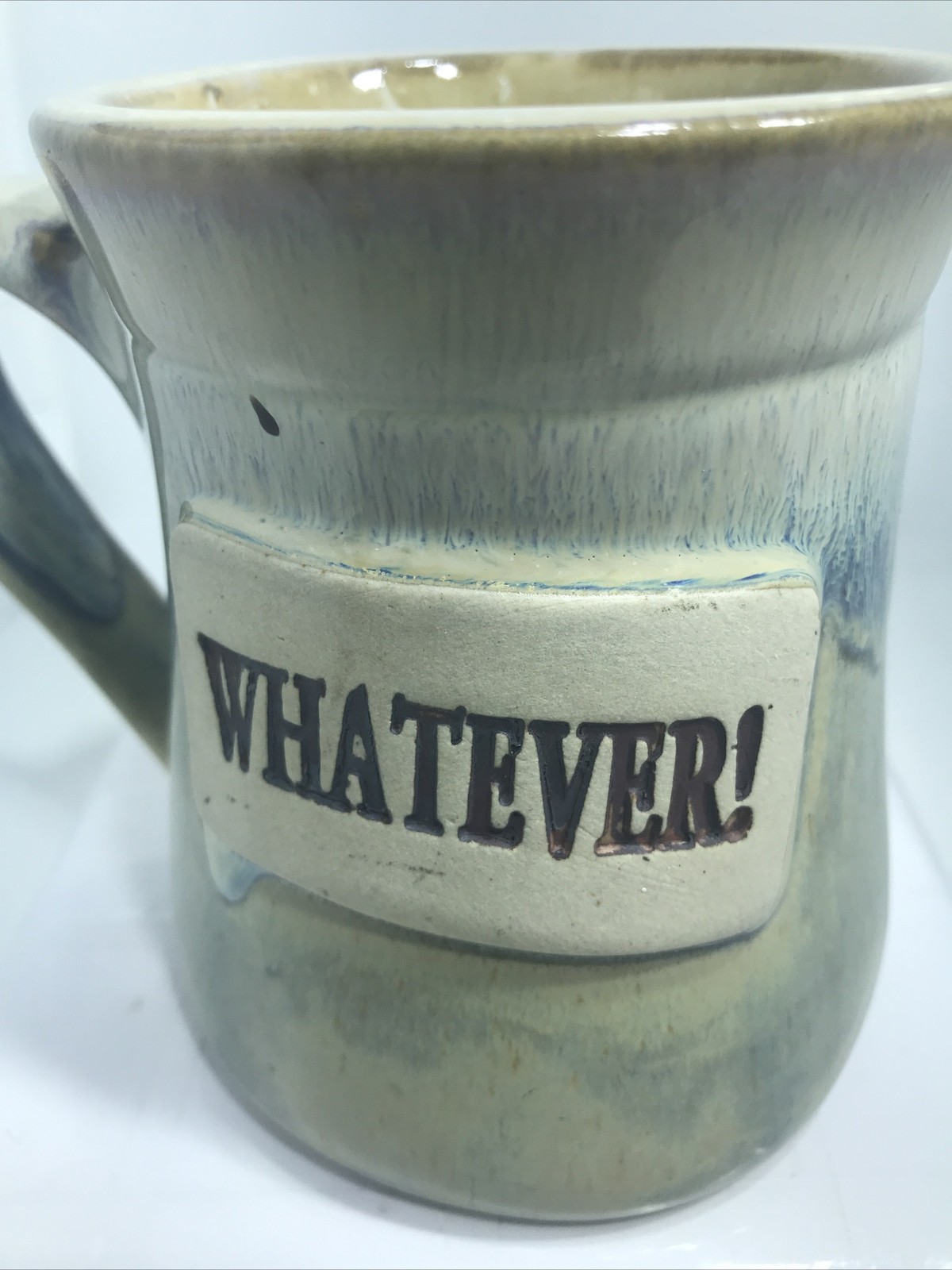 WHATEVER MUG. WHATEVER COFFEE MUG. WHATEVER HANDMADE POTTERY MUG. B436 gallery