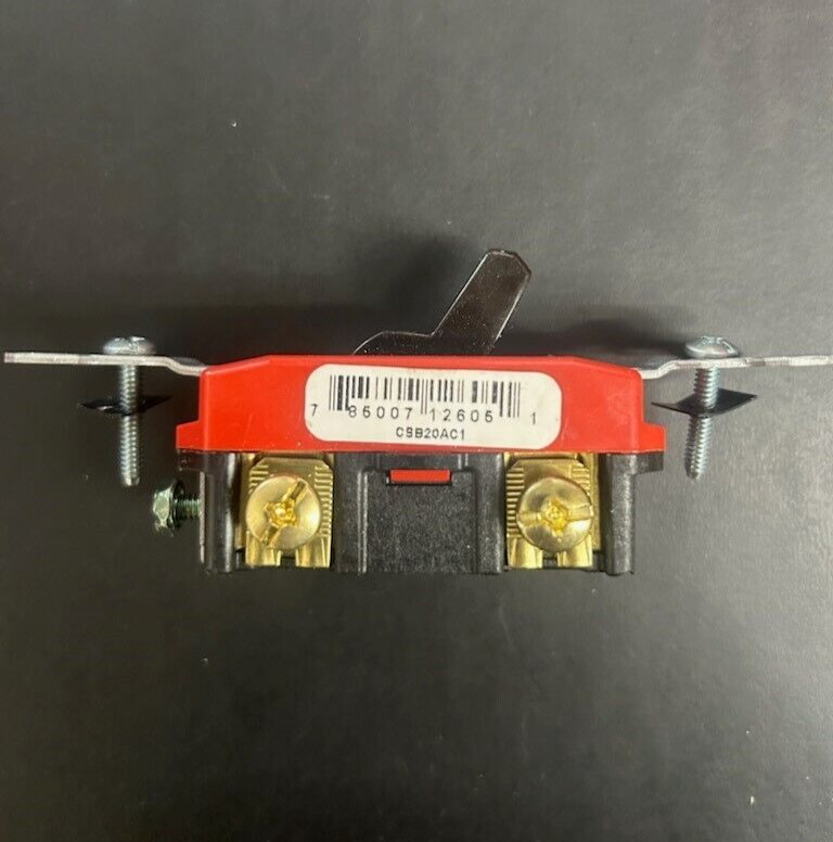 CSB20AC1 Pass and Seymour Single Pole Toggle Switch, 20 Amp, 120/277 VAC gallery