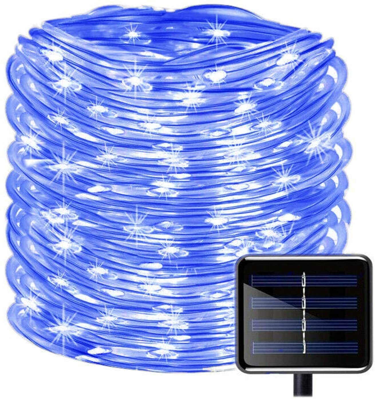 Solar Powered Rope Fairy String Lights Waterproof Outdoor Garden Pool Decoration gallery