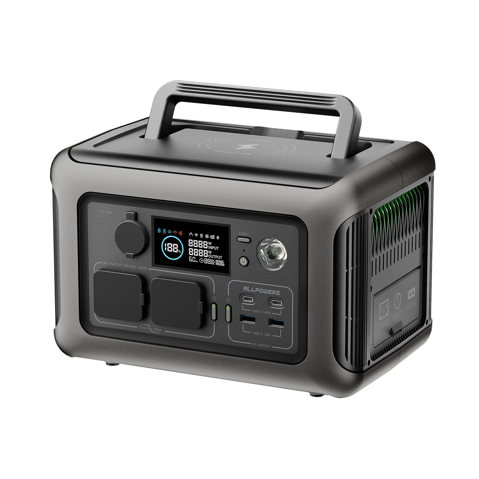 ALLPOWERS R600 299Wh 600W Portable Power Station R600 LFP Battery For Outdoor gallery