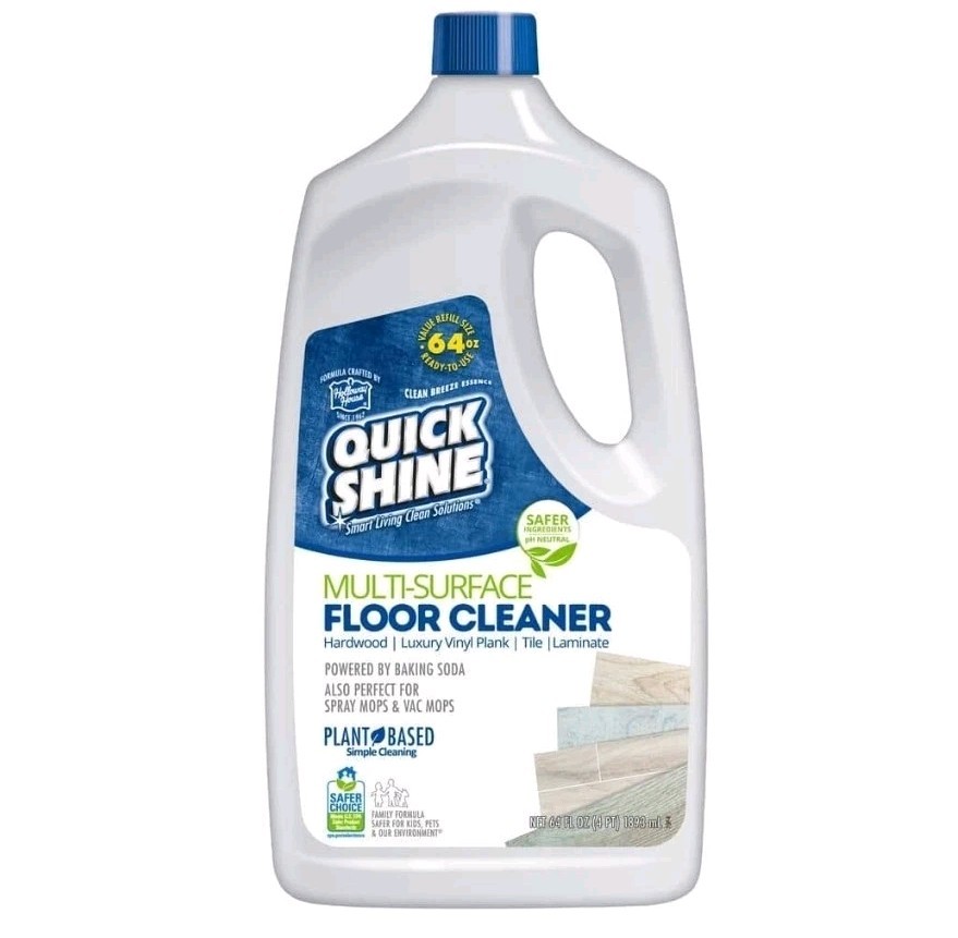 Quick Shine Multi Surface Floor Cleaner 64oz | Ready to Use, Dirt Dissolving,
