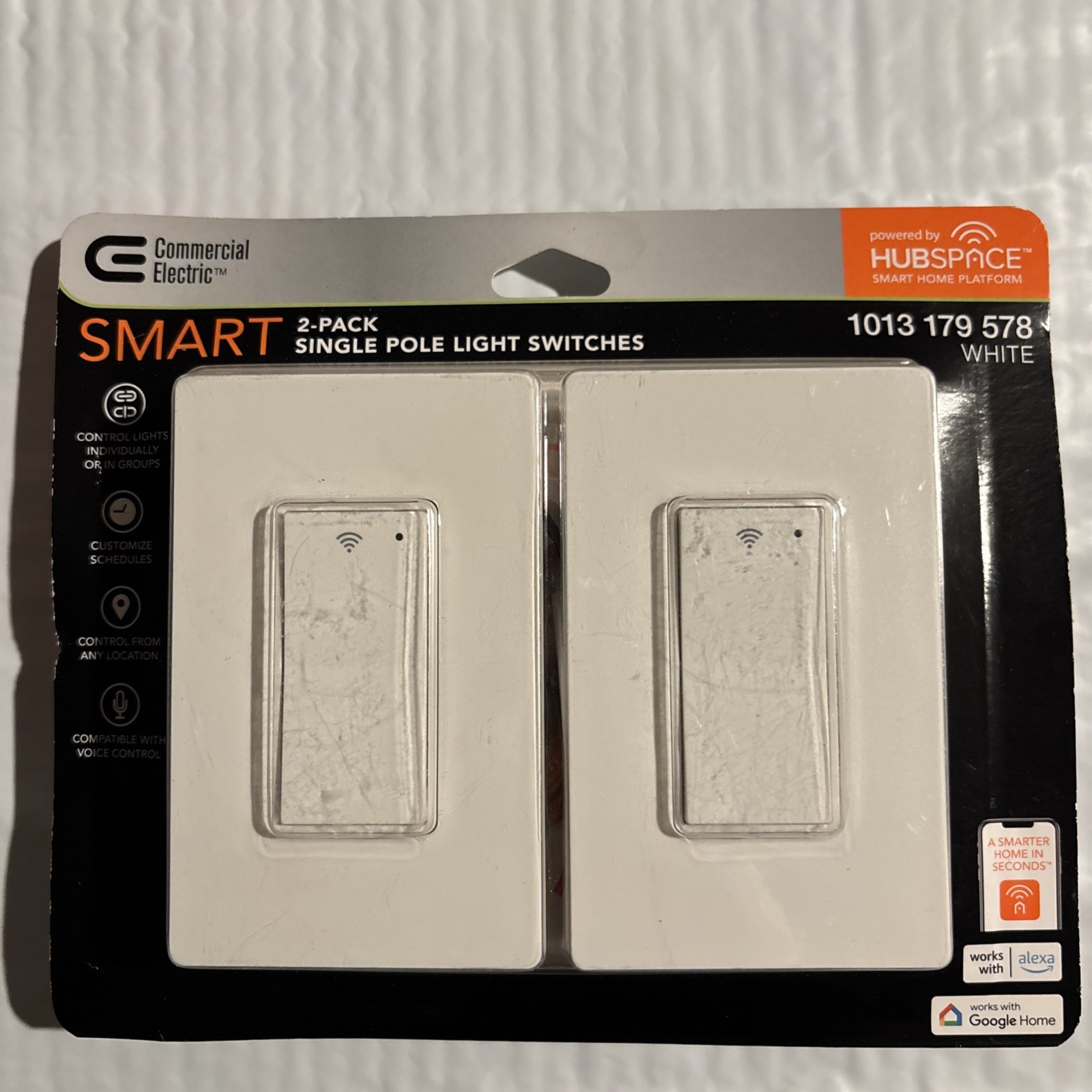Commercial Electric 2-Pack Smart Single Pole Switches (Works w/ Alexa & Google) gallery
