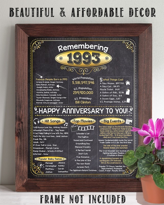 33rd Anniversary Party Decorations (Thirty-Three) - Remembering The Year 1993 gallery
