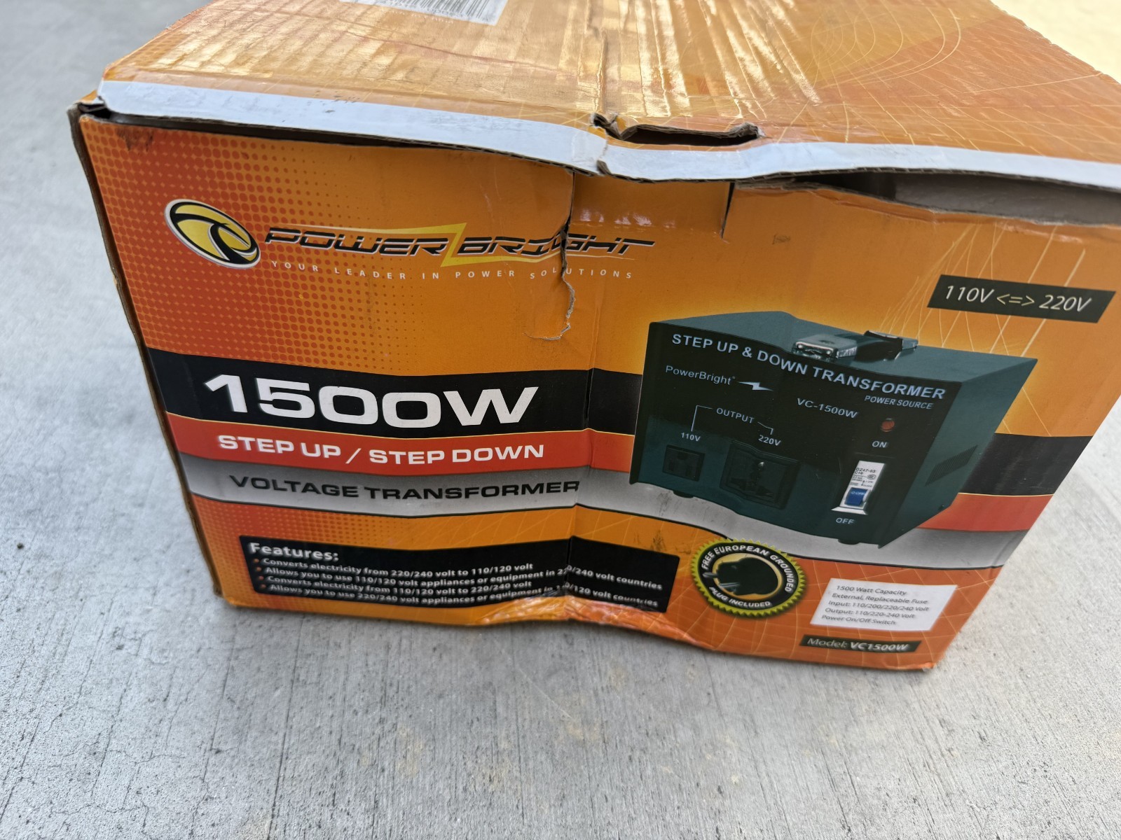VC1500W PowerBright 1500W Step Up & Down Transformer / Converter gallery