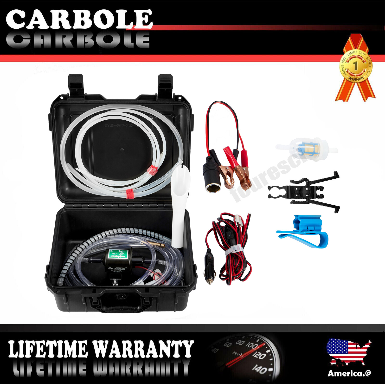 Truck UTV RV 12V Fuel Transfer Pump GasTapper Standard Siphon 5-9 PSI 30 GPH Gas gallery