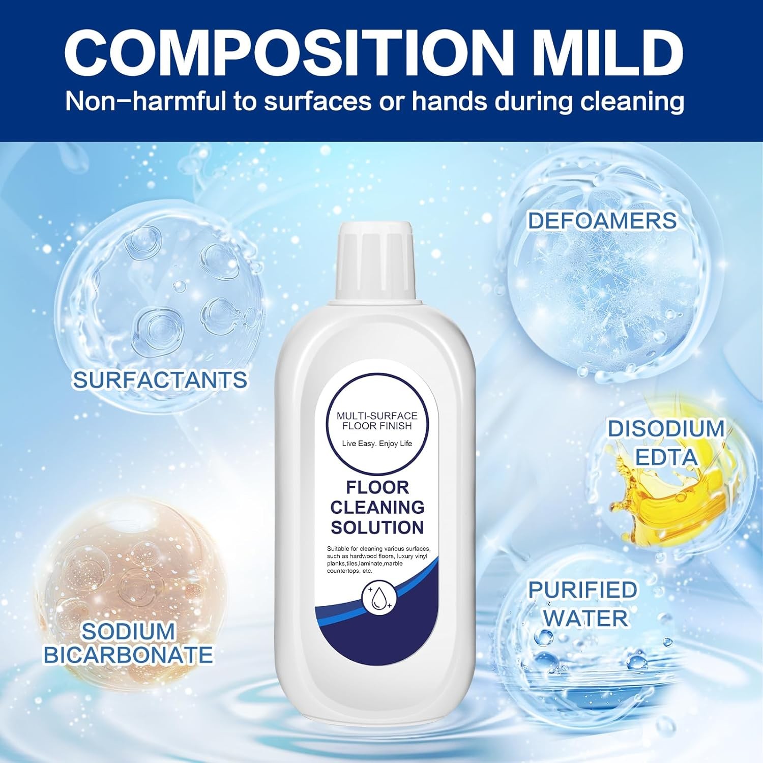 Multi-Surface Floor Cleaning Solution Compatible with 1 Fl Oz (Pack of 67) gallery