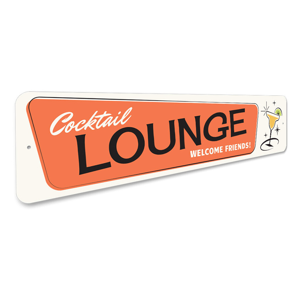 Retro Cocktail Lounge Metal Sign gallery