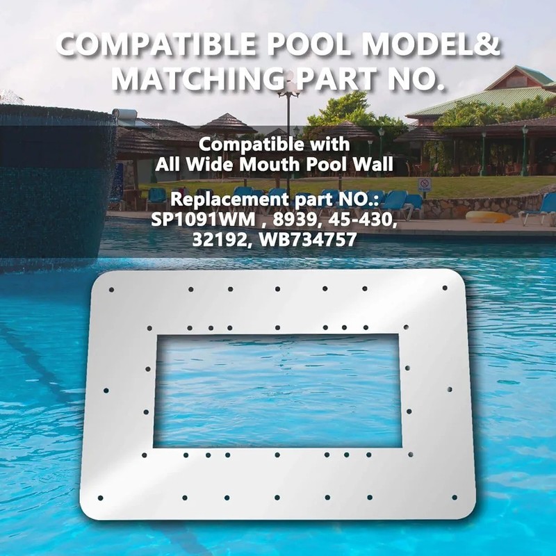 Pool Skimmer Wall Repair Panel Kit - Wide Mouth Above Ground gallery