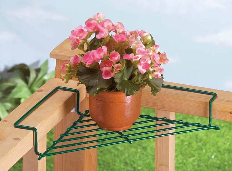 Fox Valley Traders Corner Plant Caddy Storage Shelf Durable Coated Wire For gallery