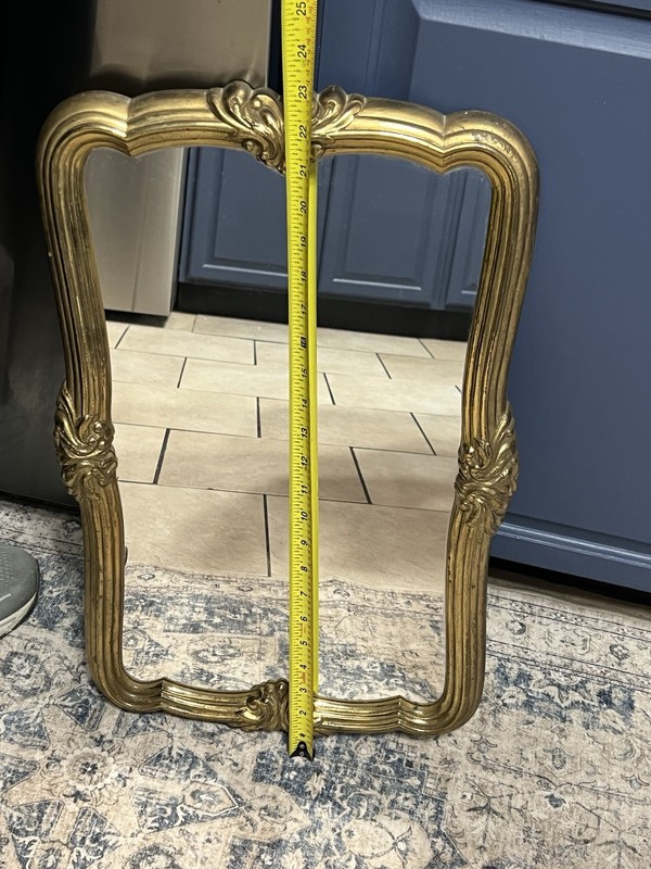 Gold Baroque/Rococo Rectangular Wall Accent Mirror, Home Interior gallery