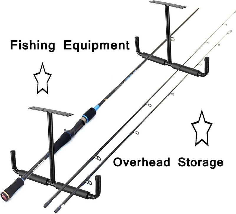 Overhead Garage Storage Hooks Rack Ceiling Mounted Heavy Duty Utility Hooks 4 Pc gallery