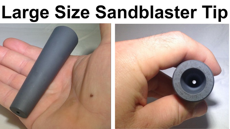 Large Tungsten Sandblaster Nozzle Tip TC1: Kennametal Premium Grade: All Sizes gallery