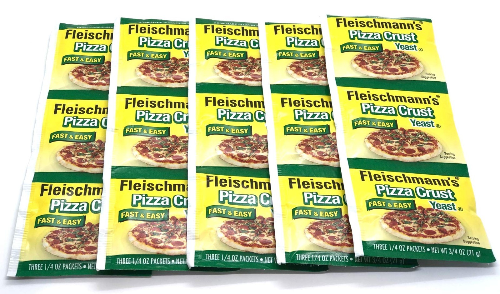Pizza Yeast for Perfect Crust, 0.25 oz Pouches, 3 Count - Pack of 5 gallery