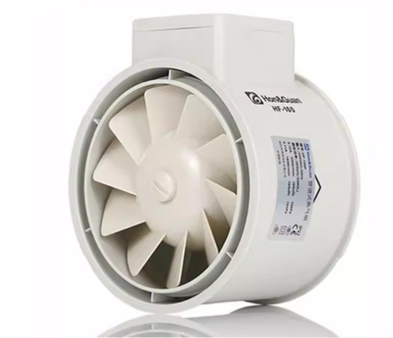 Pipe-type Ventilation Fan, Circular Pipe Fan Exhaust Air Supply Powerful Fan gallery