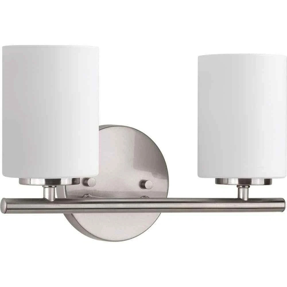 Progress Lighting Replay 13-inch 2-Light Polished Nickel Bathroom Vanity Light gallery