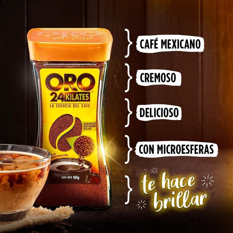 Café Oro 24 Kilates Café Microesferas/ Instant Coffee Microspheres 160g gallery