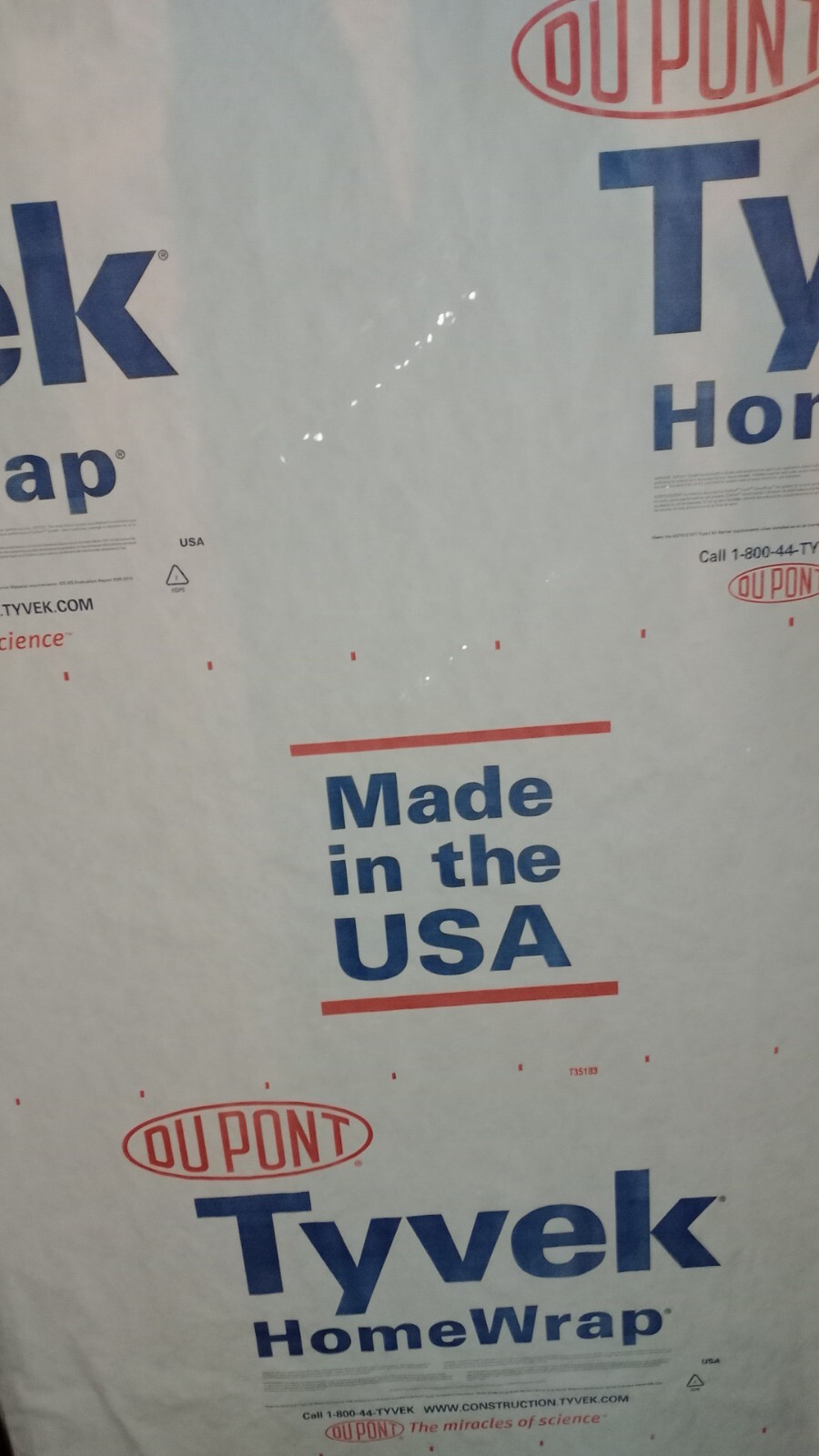 5'x9' TYVEK HomeWrap- Sheet Cloth, Moisture Barrier For Single Tent Footprint gallery
