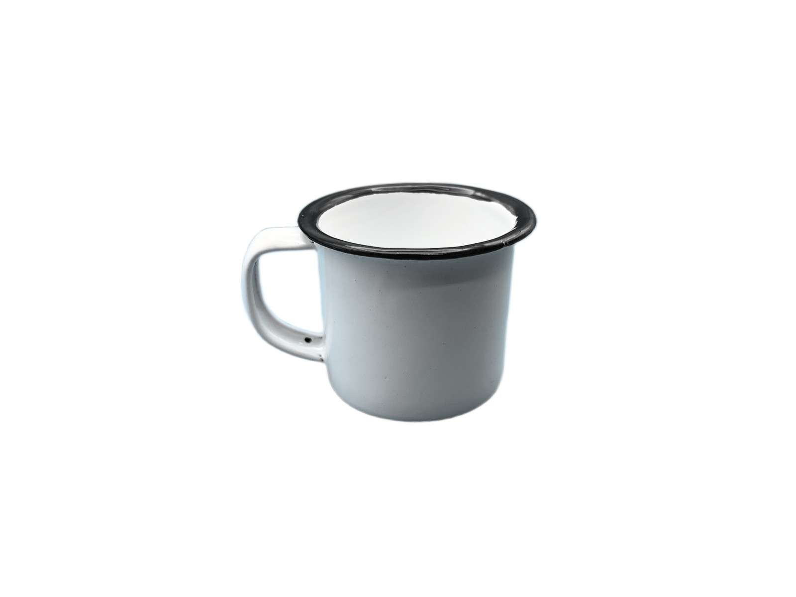 Bene Casa Mini White Enamel Espresso Cup, 3 oz 3 Pieces gallery