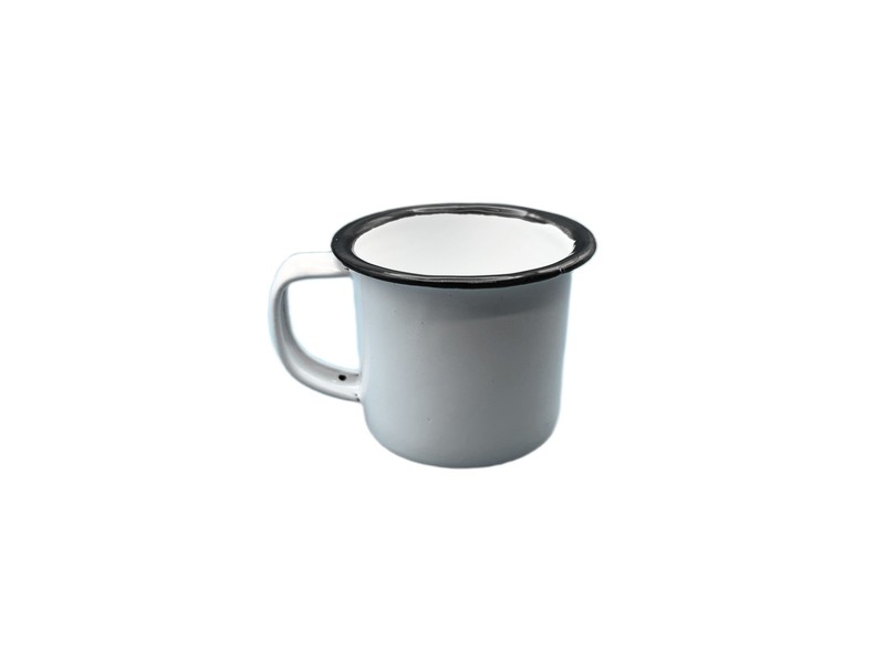 Bene Casa Mini White Enamel Espresso Cup, 3 oz 3 Pieces gallery