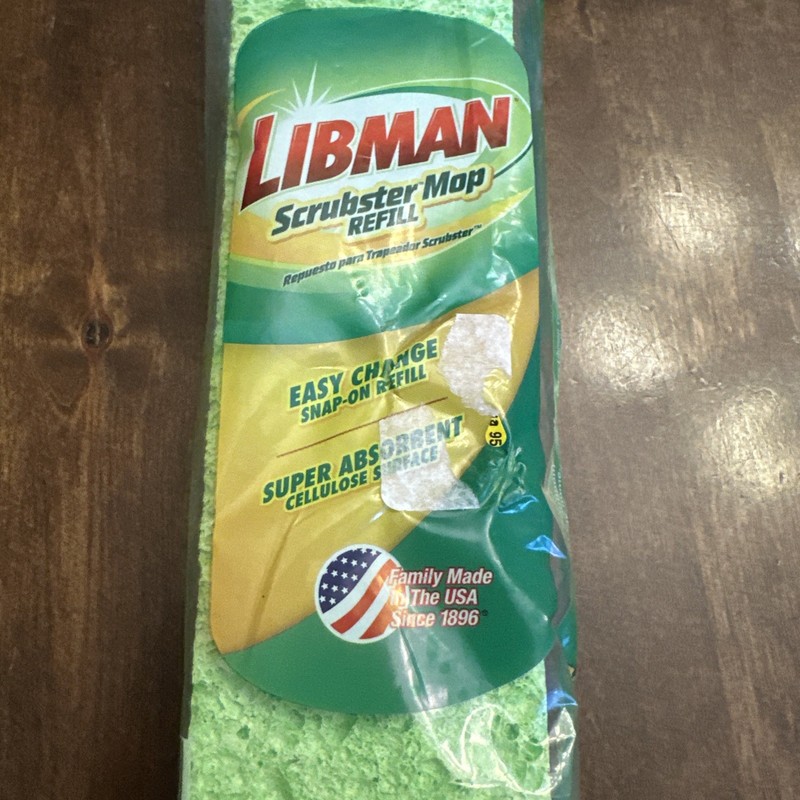 Libman Scrubster Mop Refill #03105 Easy Change Snap-On Absorbent gallery